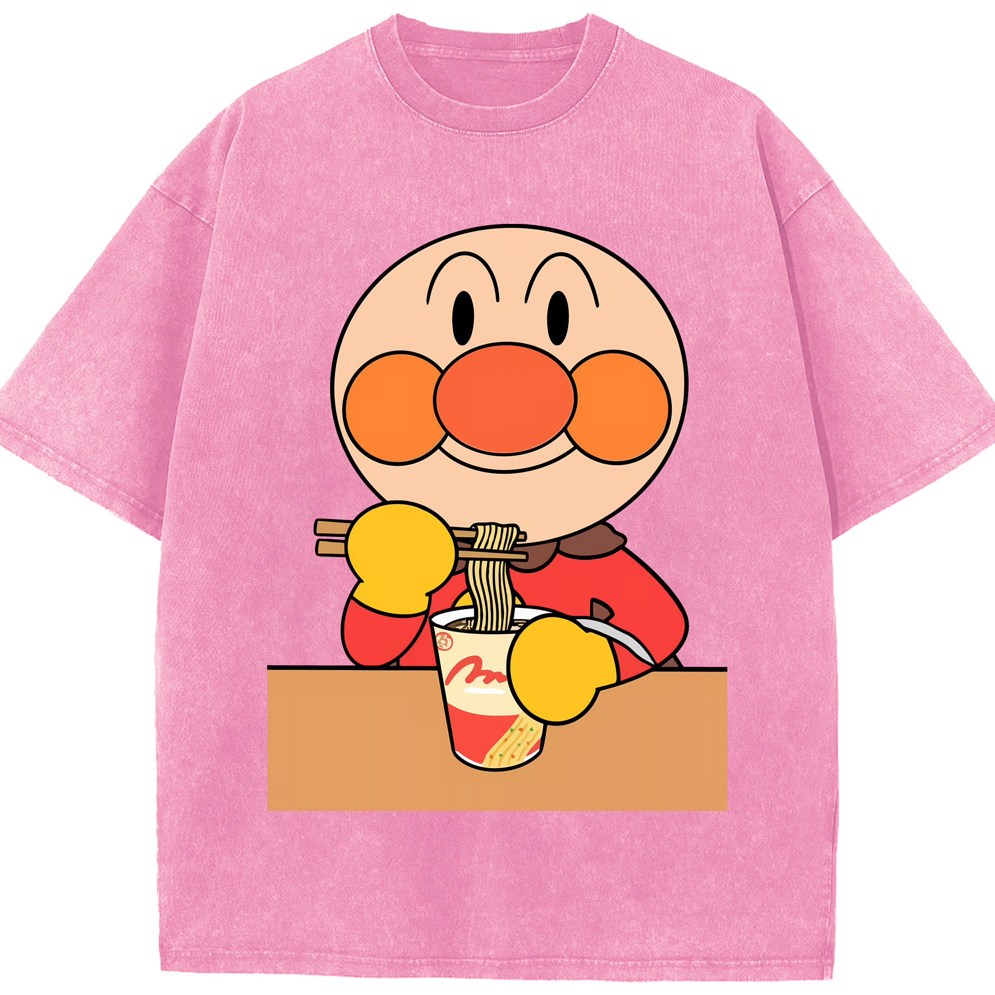 （画像用） アンパンマン Anpanman 綿100% ヴィンテージ風 半袖Tシャツ（フロントプリント）